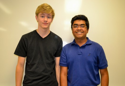 Chris Slagell and Achintya Prasad, both officers of the Young Republicans Club.