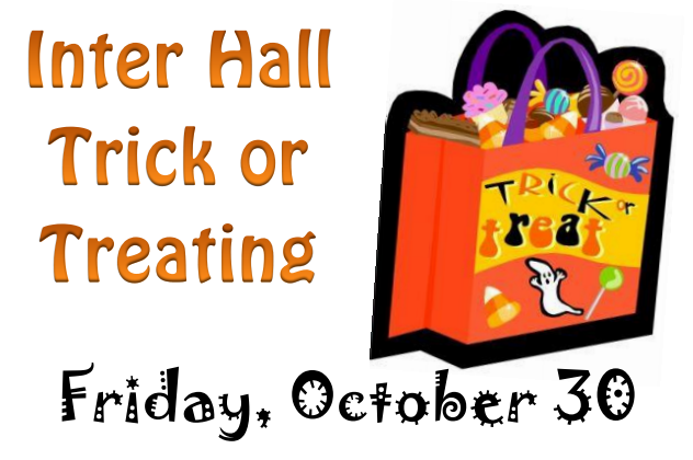 MSMS invite sent out to students for inter hall trick or treating.