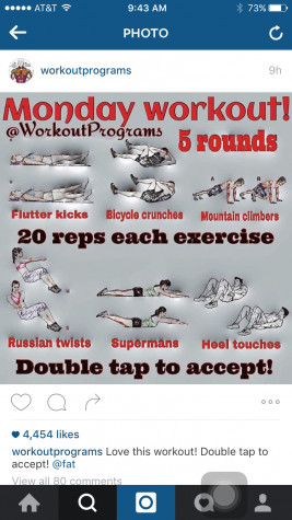An example of the the workoutprograms instagram