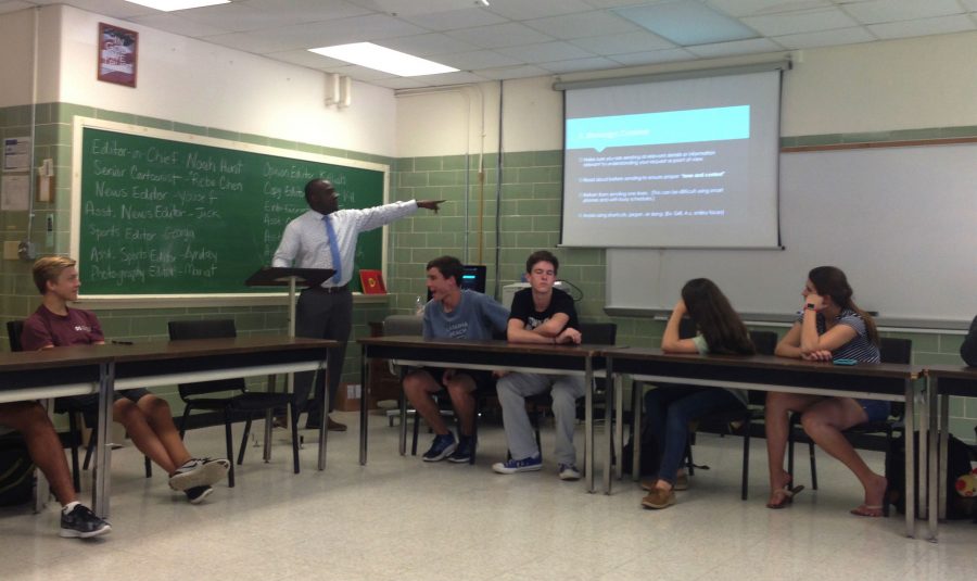 Dr. Crook teaching a class of MSMS 101