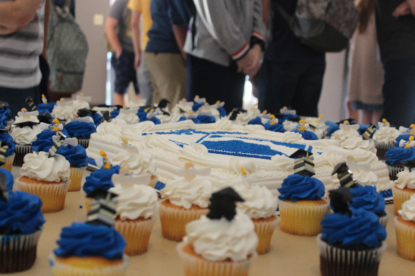 Cupcakes commemorate the final 100 days before the Class of 2017s graduation.