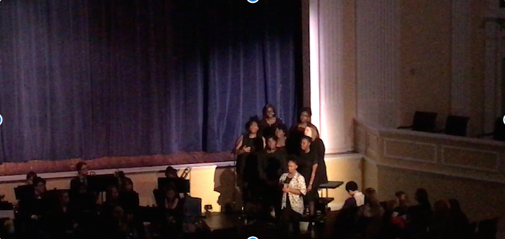The MUW United Harmony Choir performing at A Night at The Apollo: A Celebration of Black History