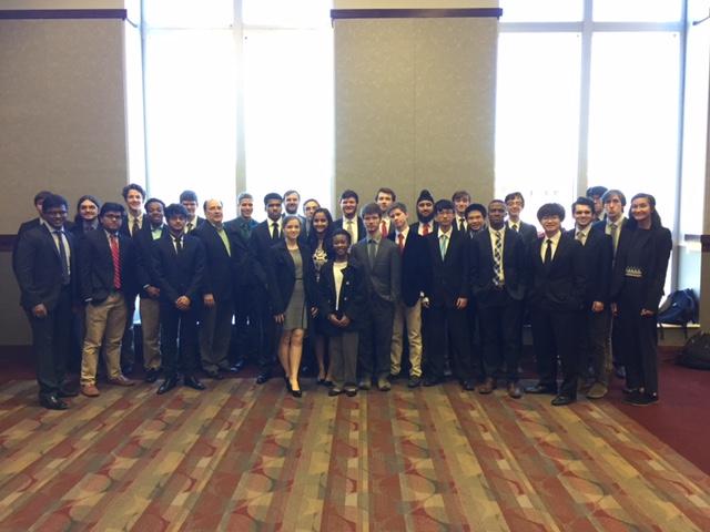 MSMSs Model Security Council participants pose at Mississippi State University. The team came home with eight awards overall.