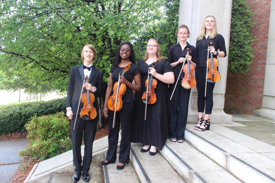 Five+MSMS+students+attended+the+All+State+Orchestra.+From+left%3A+Aidan+Dunkelberg%2C+Angella+Osinde%2C+Alana+Andrus%2C+Lillian+Fulgham%2C+and+Sara+Kostmayer.