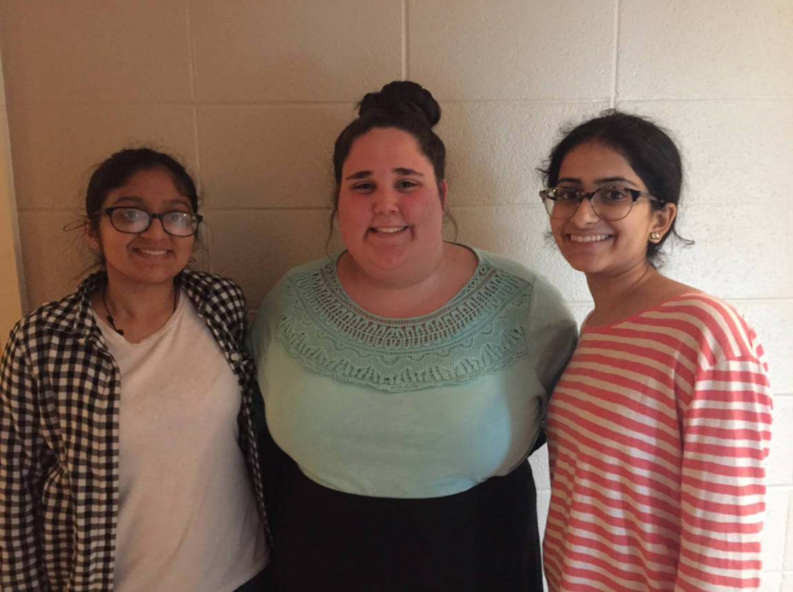 Shuchi Patel, Brianna Ladnier, and Kamal Bhalla (left to right) are co-presidents of Do Something. 