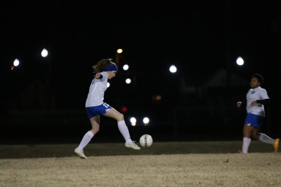 Senior Mary Owings gains possession of the ball. 