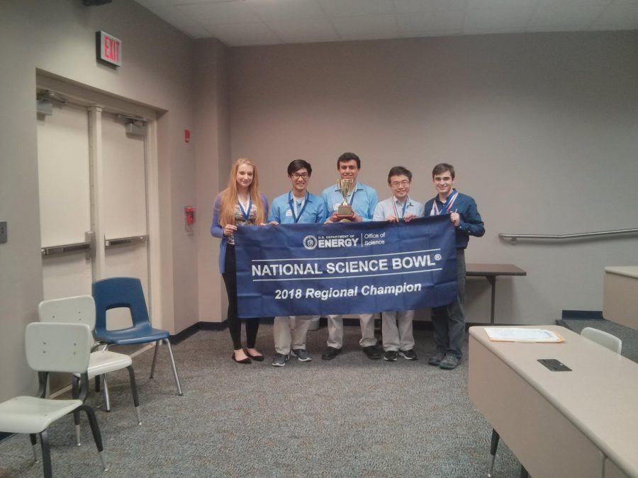 Pictured above the MSMS Science Bowl Team A. From left to right: Maria Kaltchenko, Gary Nguyen, Yousef Abu-Salah, Hamilton Wan and William Johnson. 