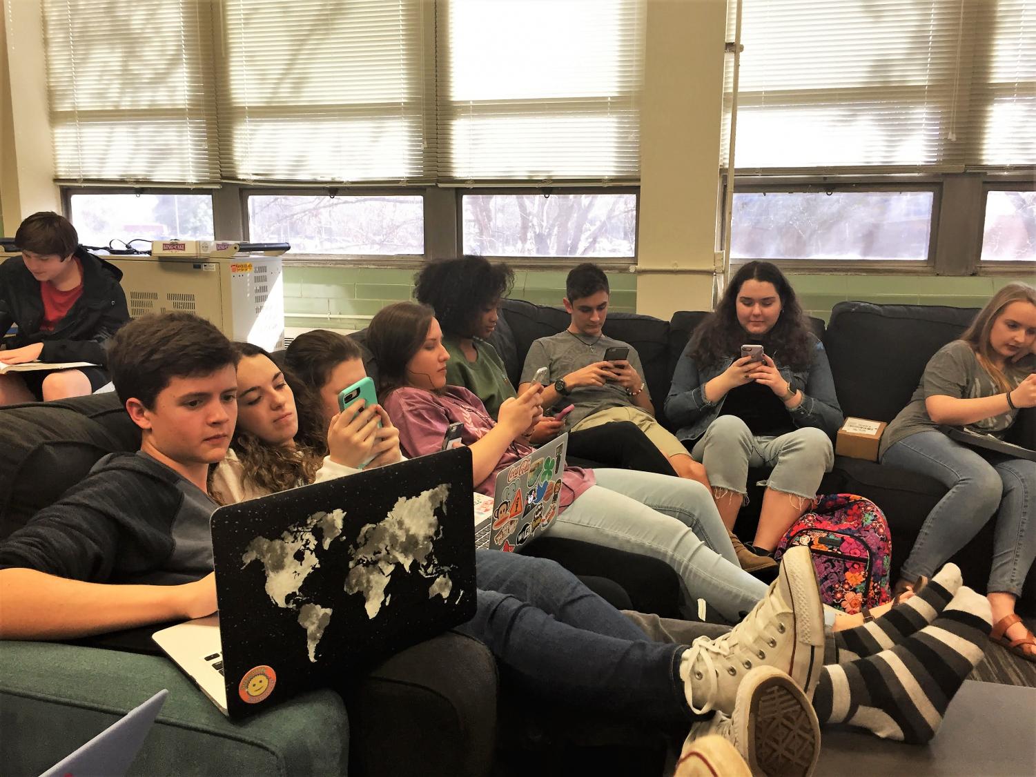 Students nowadays rely on their laptops and smartphones for communication even more than human interaction. Do they realize that they are being sucked into the world of internet?