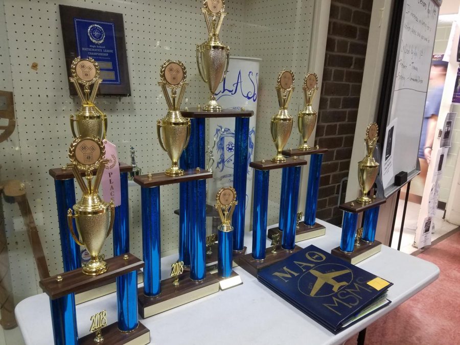 The Mu Alpha Theta team won numerous trophies at the state convention to bring back home. 