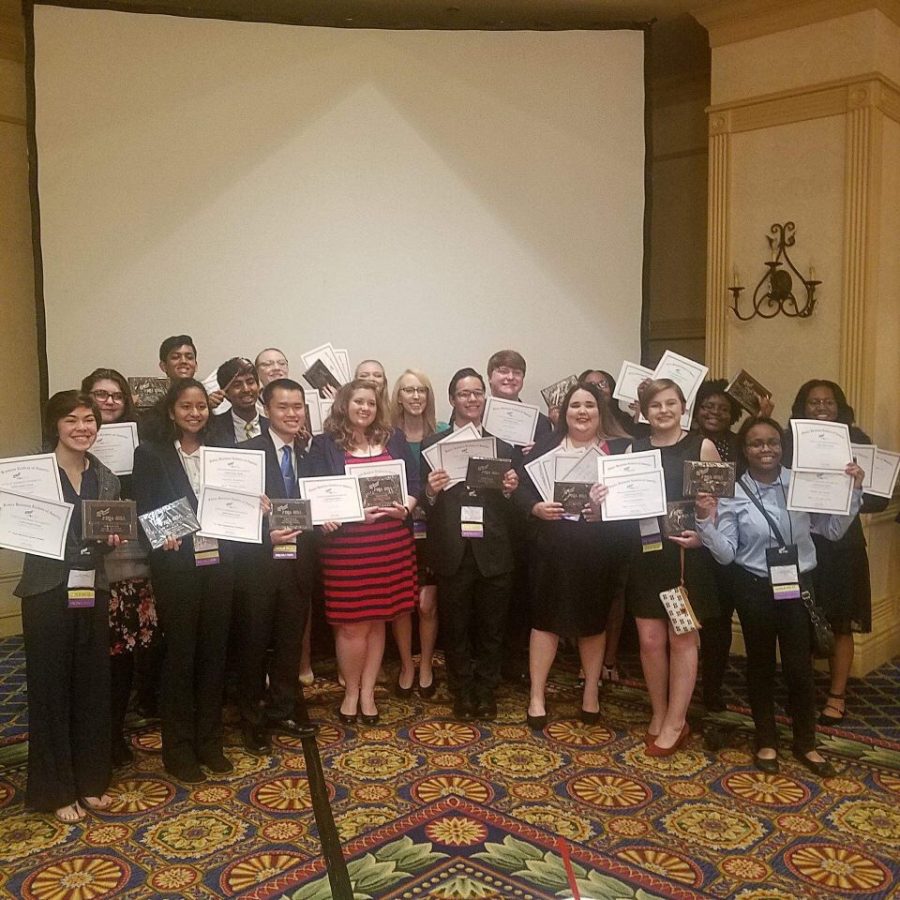 MSMS students won many awards at FBLA’s state convention and placed in every category competed in. 