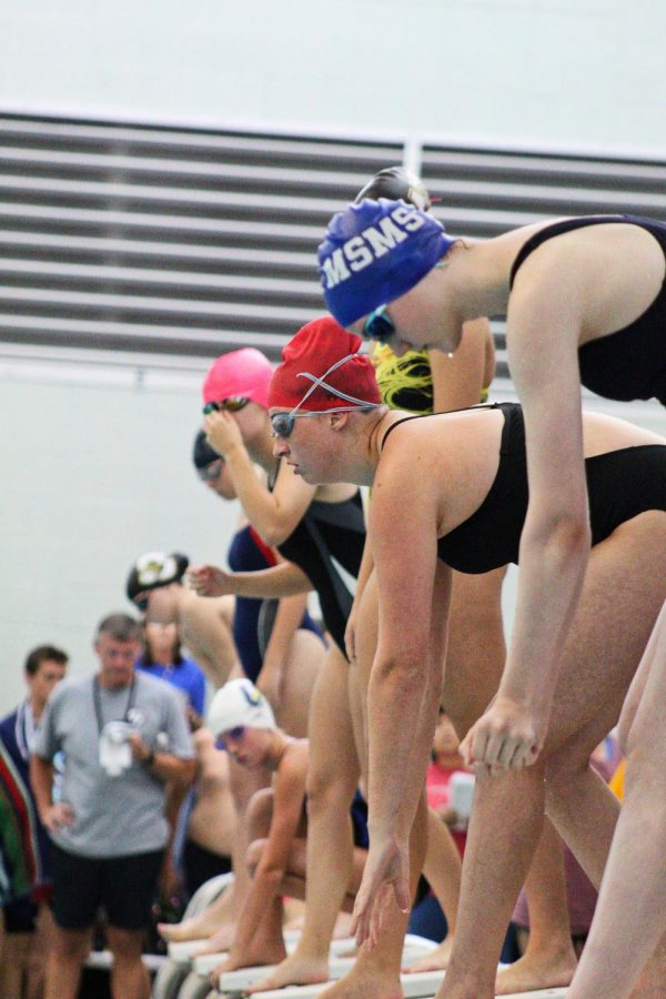 Andie Nanny prepares for her first race.