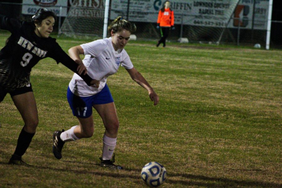 Grace-Ann Beech wins her challenge to the New Hope player.