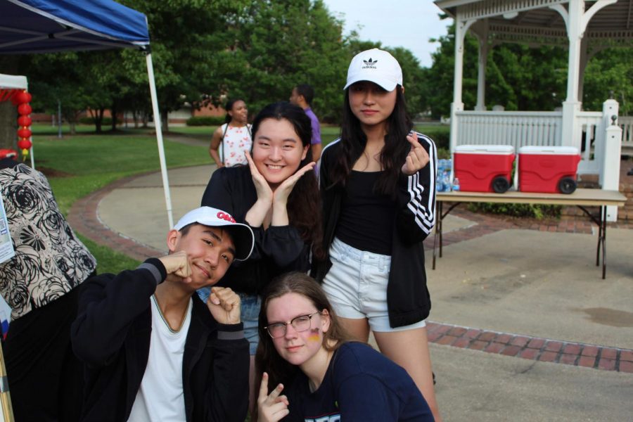 Catherine Min, Lilian Le, Peter Nguyen, and Clara Grady danced to a medley of popular Korean pop songs.