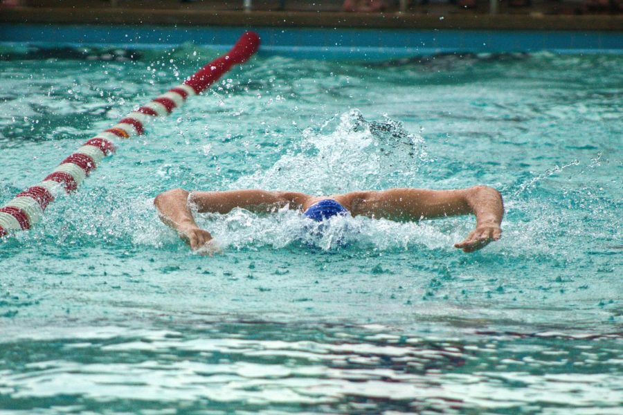 Samantha Broussard competed in the butterfly and backstroke and placed ninth in backstroke.