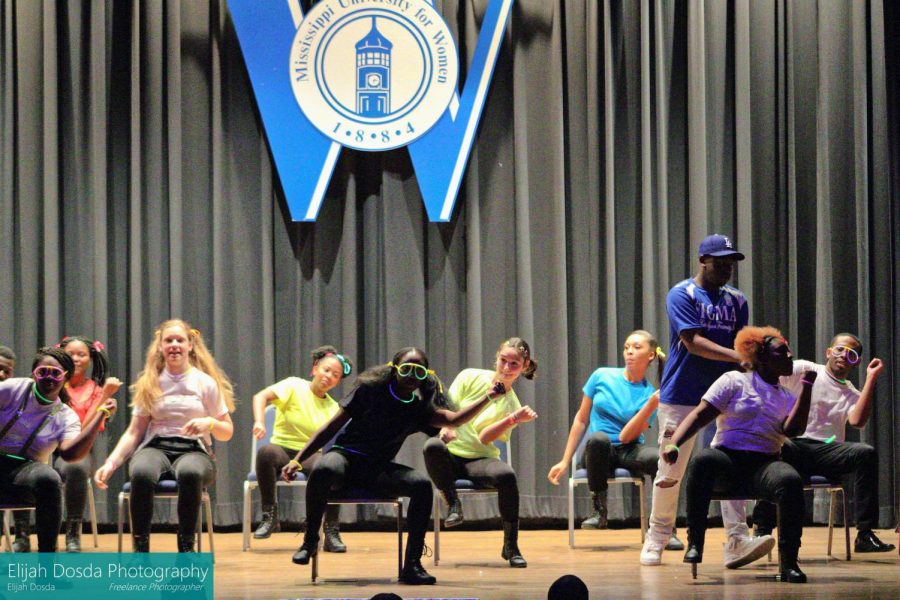 The Blu Knights and Blu Diamondz teamed up to take on this step show.