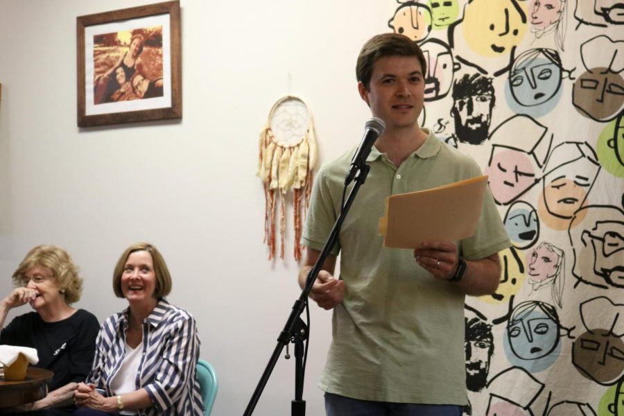 English teacher Thomas Richardson recites some of his poems.