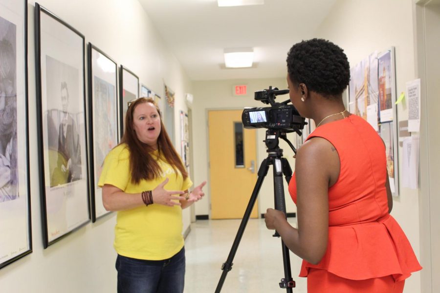 Heintz speaks during an interview with a reporter from WCBI.