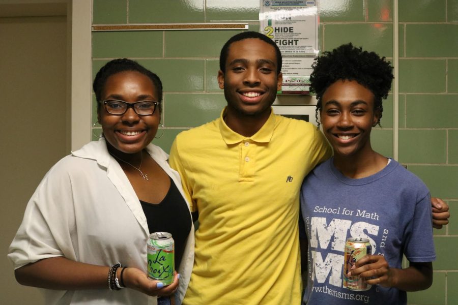 (From left to right) BSA officers Alicia Argrett, Cameron Thomas and Faith Brown led the seminar.