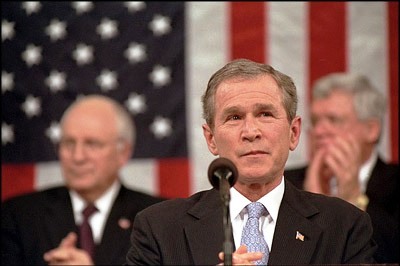 Pictured: President George W. Bush