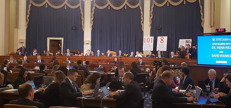 House officials hear testimony from various individuals regarding the impeachment of President Trump.