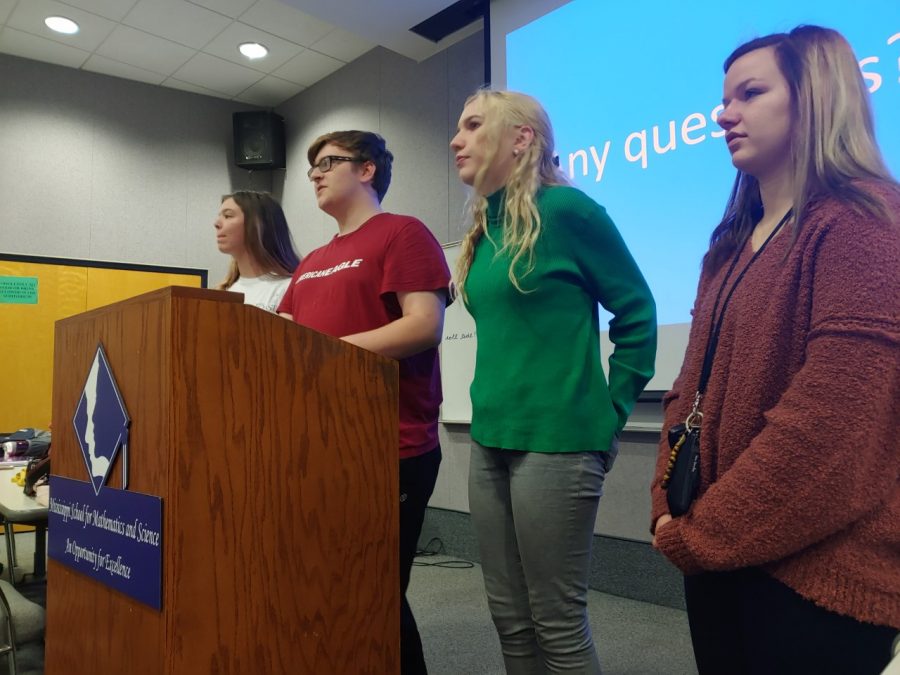 (left to right) Elizabeth Seage, David Gibson, Gracie Rowland, and Jordan Thompson founded Mississippi’s first March for Our Lives chapter.