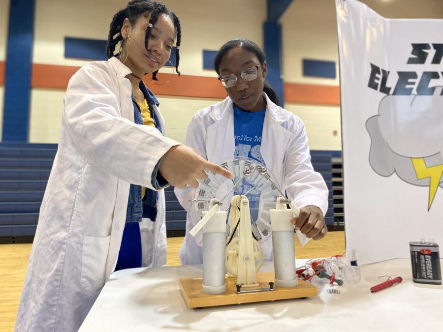 MSMS students Alisha Burch and Niyah Troup explore their love for science.