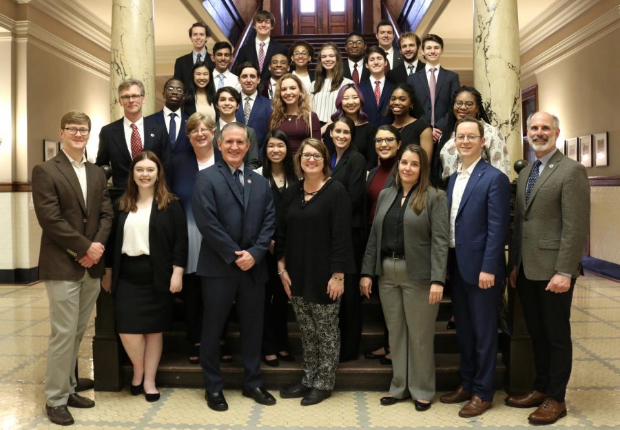 26 MSMS students traveled to Jackson to meet with state legislatures. 