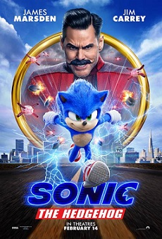 The video game character Sonic the Hedgehog makes his big screen debut with Jim Carrey. 