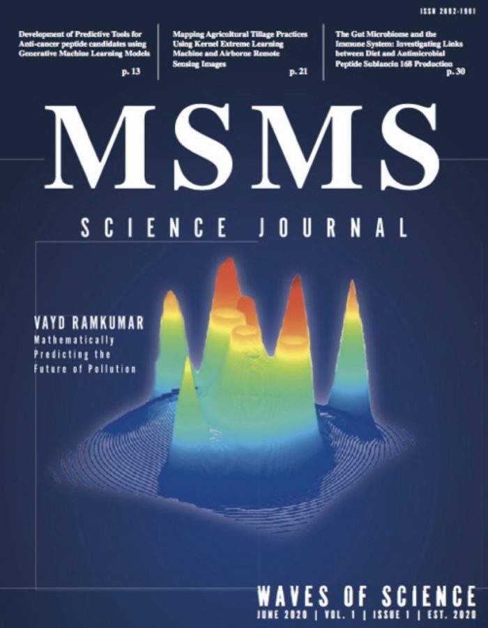 The+cover+of+the+MSMS+Science+Journal%3A+Waves+of+Science+includes+the+project+of+senior+Vayd+Ramkumar.