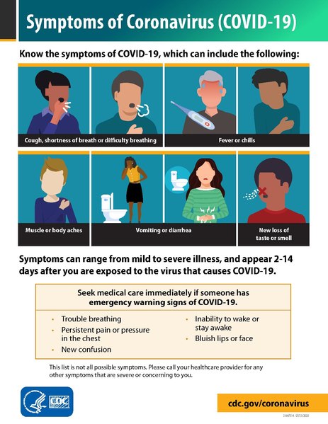 The Centers for Disease Control and Prevention (CDC) have listed symptoms and signs of COVID-19. They urge people to continue practicing safety measures during the holiday season.