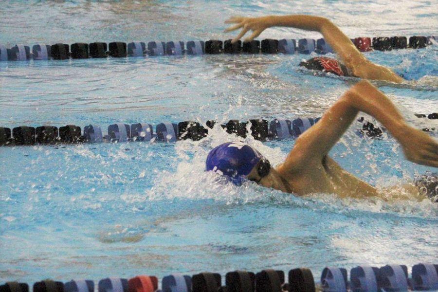 The MSMS swim team competes in their second meet of the season.