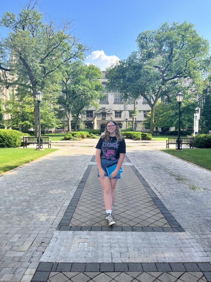 Senior Danielle McConnell explores Chicago during her free time at the University of Chicago’s Emerging Rural Leaders summer program.