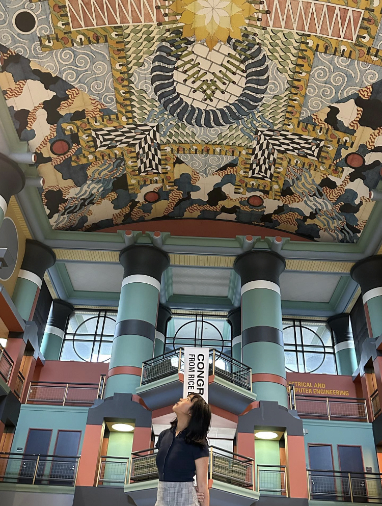 Maryann Dang looks around Duncan Hall in Rice University. What does it mean to be Asian American in a post-affirmative action world?