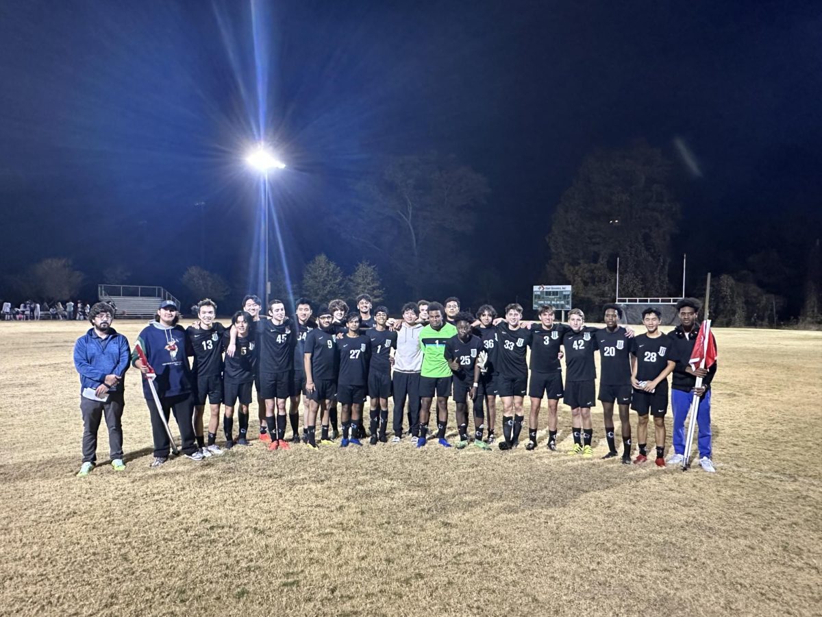 The Frazer soccer team poses together after defeating Columbus High School in a 4-1 win on Nov. 7.