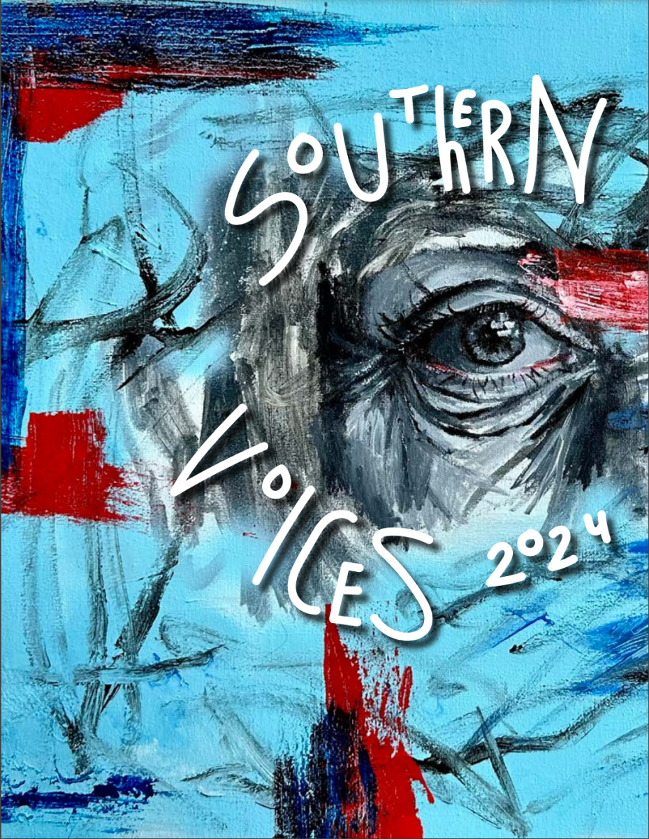 The cover page pictured is from Southern Voices 2024 literary magazine publication.