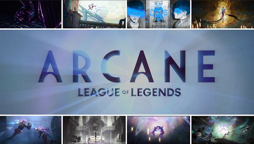 Each scene of “Arcane” is displayed through many different designs.
